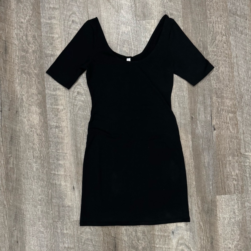 Sexy Black Bodycon Mini Dress Soft Sz XS/S